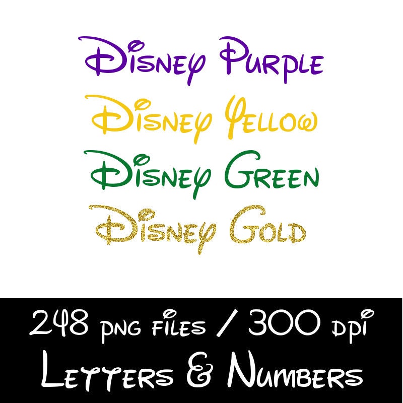 5 disney alphabet clipart printable disney letters etsy