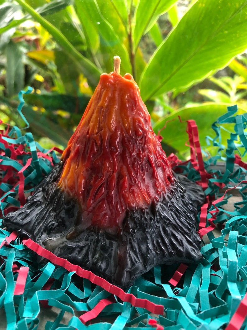 5.4 oz Volcano Lava Candle Lightly infused with essential oils Etsy