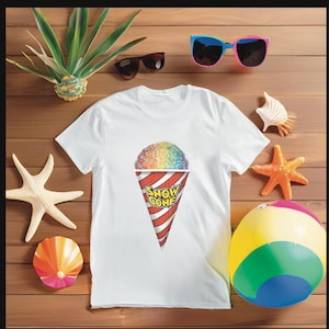 Hand-Drawn Snow Cone clipart | 450 DPI | 12x12 Inches | Png, Jpeg, Pdf | Digital Download
