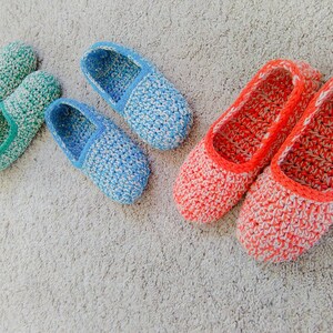 Women slippers, crochet slippers, gift for women, spring gift, gift for her, women gift, birthday gift, natural cotton, slippers image 4
