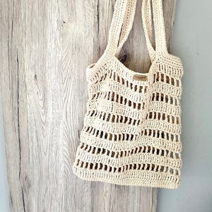 Crochet market bag, beach bag, recycled cotton bag, crochet tote bag, ECO friendly bag, summer bag