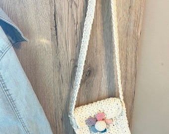 Bag for girls, children purse, girl purse, crochet girls bag, tote bag for girls