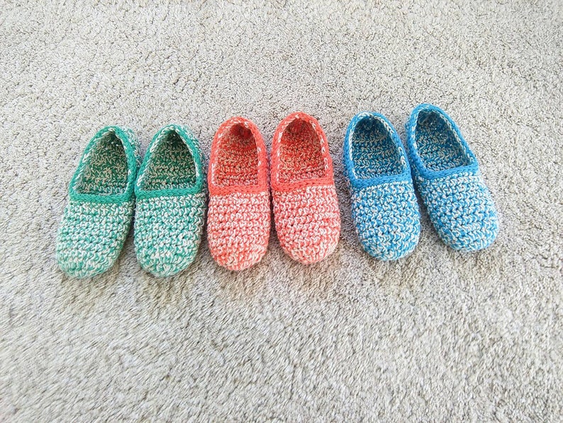 Women slippers, crochet slippers, gift for women, spring gift, gift for her, women gift, birthday gift, natural cotton, slippers image 1