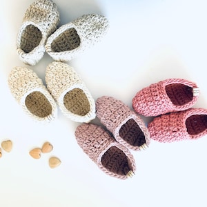 Organic cotton kids slippers, crochet gift for kids, perfect kids gift, soft and warm kids slippers