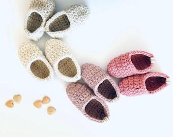 Organic cotton kids slippers, crochet gift for kids, perfect kids gift, soft and warm kids slippers