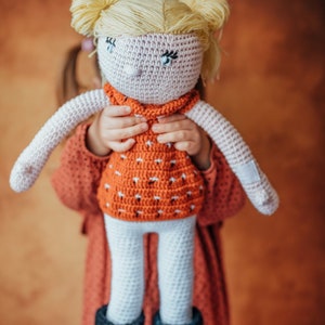 Look alike crochet doll, Big crochet doll, gift for kids, personalized doll image 7