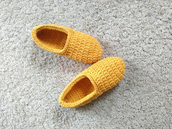Women Slippers Gold Crochet Slippers Gift for Women Sock - Etsy