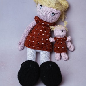 Look alike crochet doll, Big crochet doll, gift for kids, personalized doll image 9