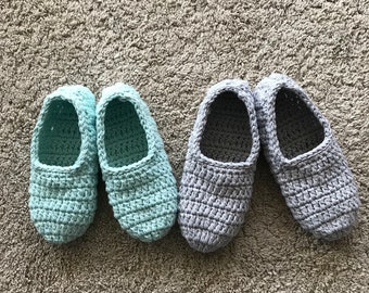 Gift for women, house slippers, crochet slippers, women slippers,  organic cotton slippers, women gift