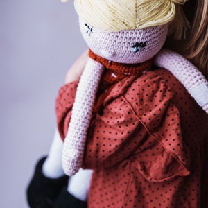 Look alike crochet doll, Big crochet doll, gift for kids, personalized doll image 10
