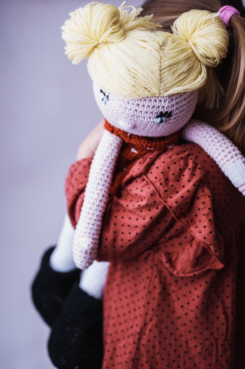 Look alike crochet doll, Big crochet doll, gift for kids, personalized doll image 10