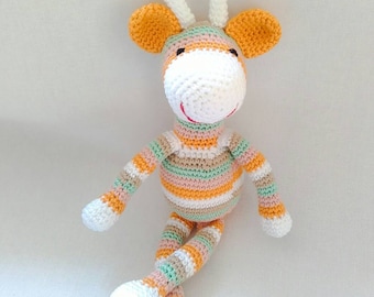 Häkeltier, Amigurumi Spielzeug, gehäkelte Giraffe, Baby Spielzeug, Häkeltier, Baby Geschenk, Amigurumi Tier, Geschenk für Kinder