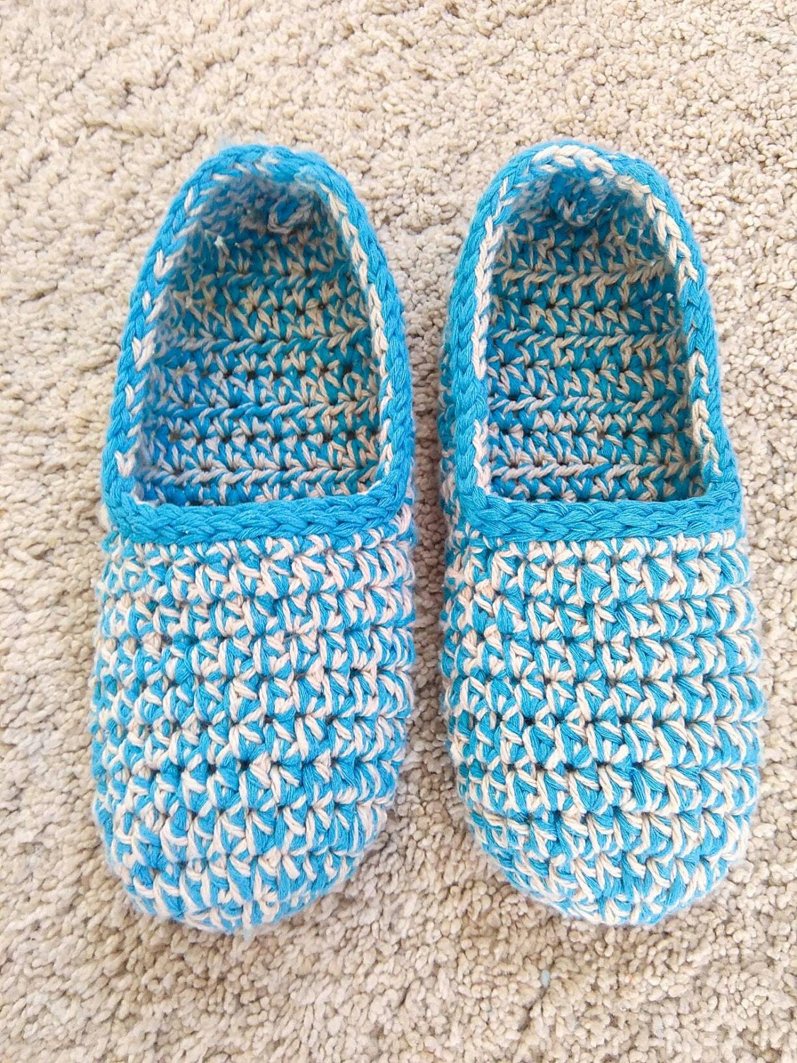Metallic Crochet-Knit Slippers