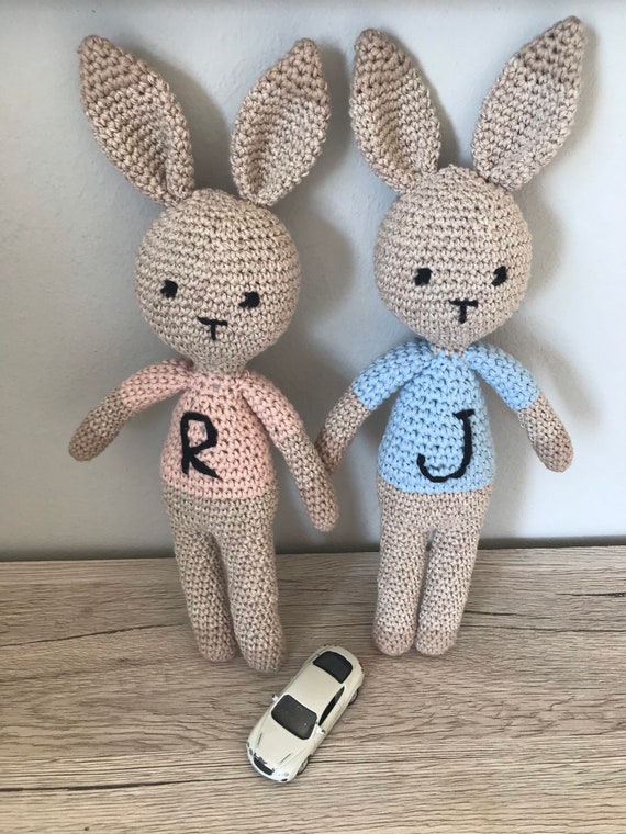 Amigurumi crocheted bunny Crochet Rabbit Easter Bunny Birthday Gift Amigurumi Crochet Toy Handmade Easter stuffed rabbit Mother/'s Day gift
