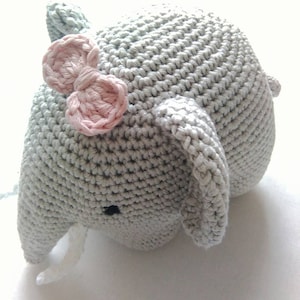 Crochet elephant, stuffed elephant, amigurumi elephant, elephant toy