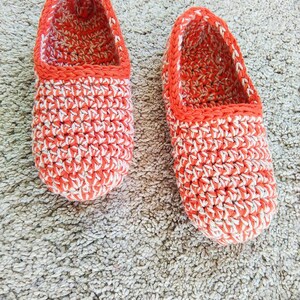 Women slippers, crochet slippers, gift for women, spring gift, gift for her, women gift, birthday gift, natural cotton, slippers image 2