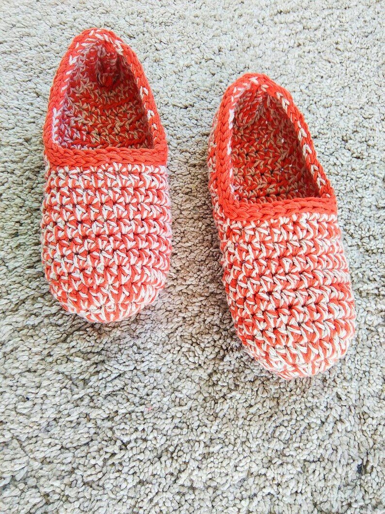 Women slippers, crochet slippers, gift for women, spring gift, gift for her, women gift, birthday gift, natural cotton, slippers image 2