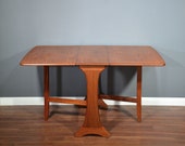Vintage Midcentury G Plan drop leaf teak table. Delivery. Modern Danish Style.