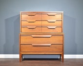 Very Rare Vintage Midcentury Chest of Drawers Tallboy From Johnson Carper s Fashion Trend . Delivery. Modern Retro