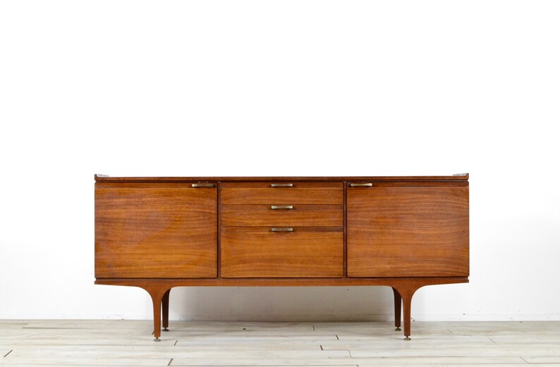 Midcentury 'Meredew' Teak Sideboard / Dresser. Stylish Vintage Modern / Retro / Danish Style / Scandinavian. 