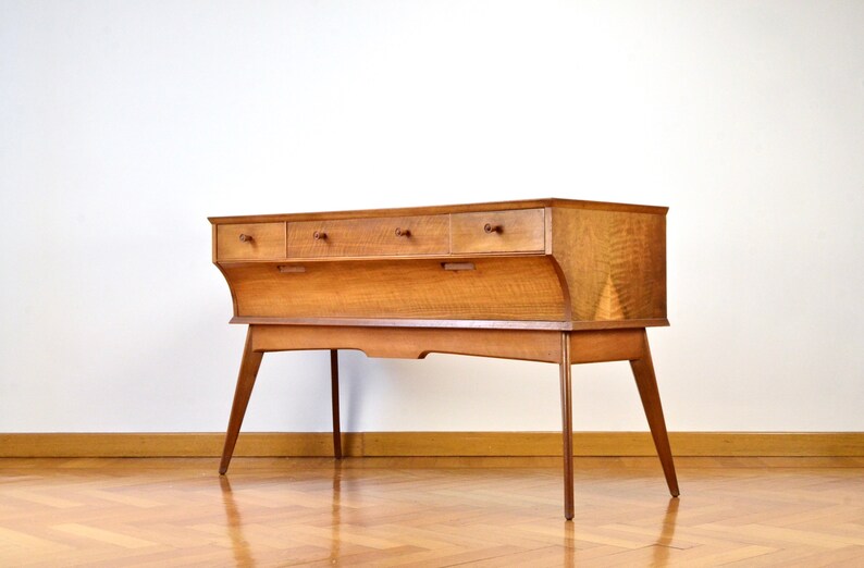 Midcentury Alfred Cox Sideboard / Dresser in Walnut. Modern / Danish Style / Vintage / Scandinavian. 