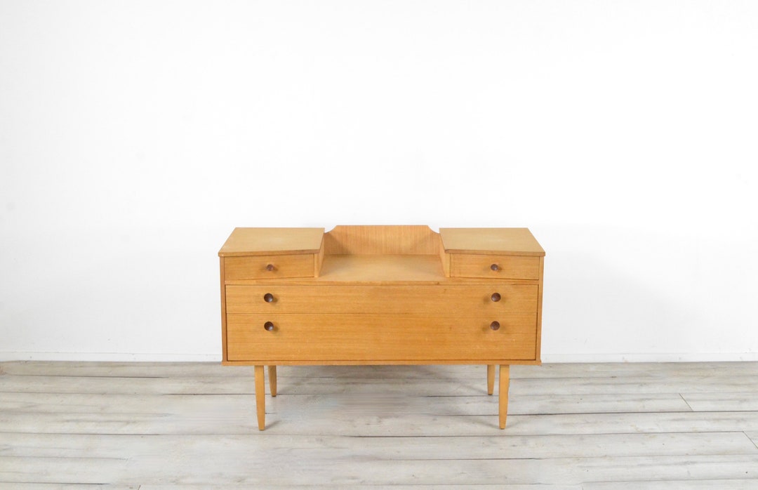 Midcentury Avalon Console Table / Dresser in Teak. Vintage / Etsy