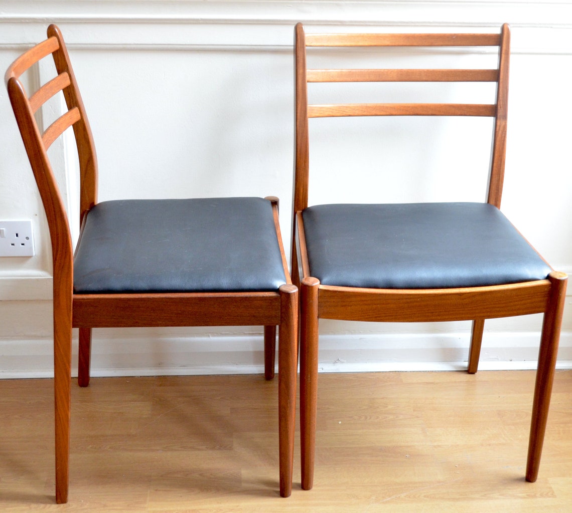 Midcentury G Plan Drop Leaf Teak Table and 4 Chairs. Delivery. Etsy