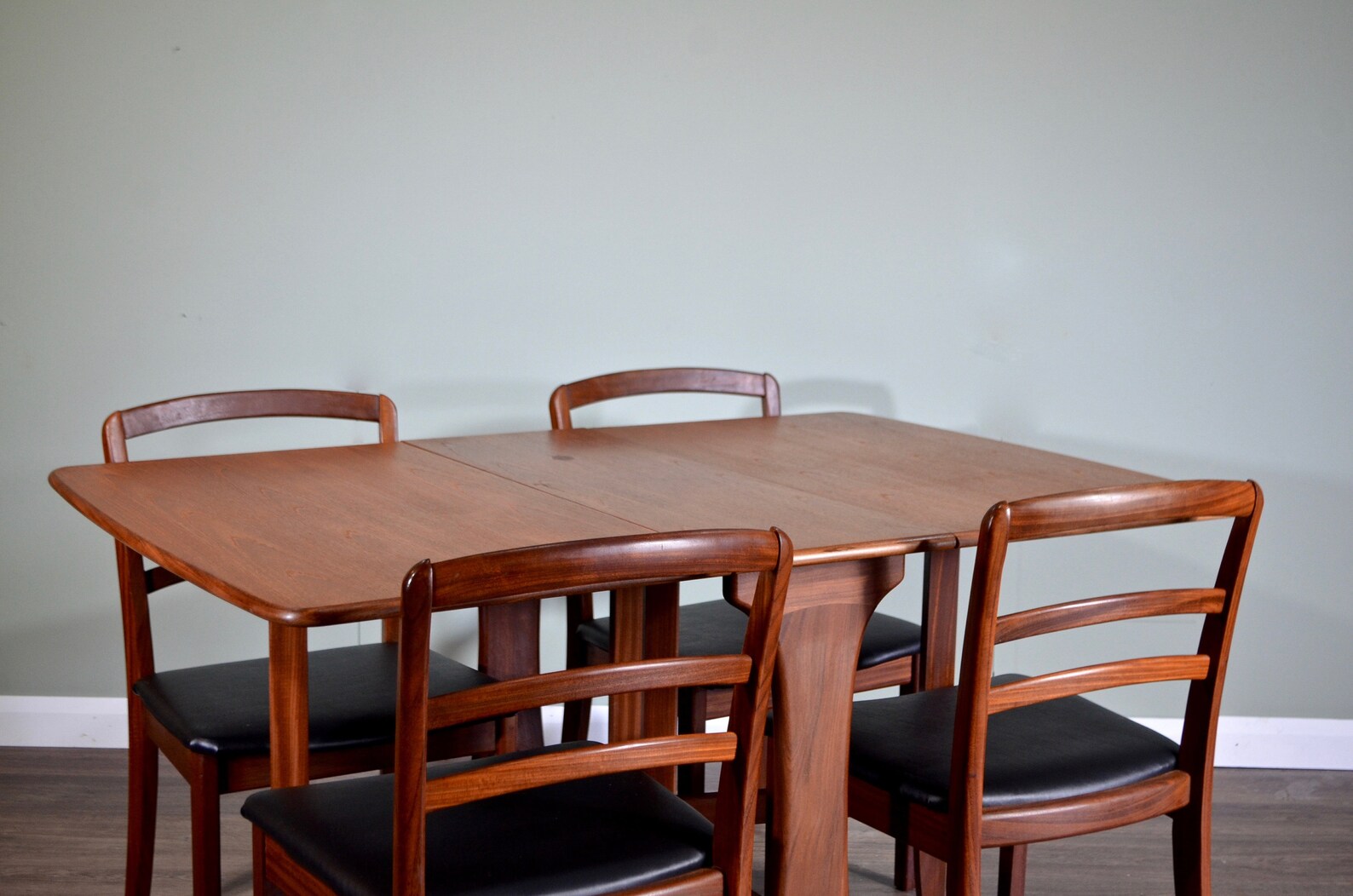 Vintage Midcentury G Plan Drop Leaf Teak Table and 4 Chairs. Etsy