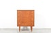 Midcentury Danish Teak And Brass Chest Of Drawers / Tallboy. Vintage Modern / Retro / Danish Style 