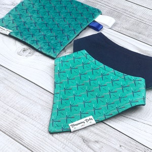Portland PDX Airport Carpet Organic Jersey Knit Baby Drool Bibdana Matching Minky Crinkle Sensory Toy image 6