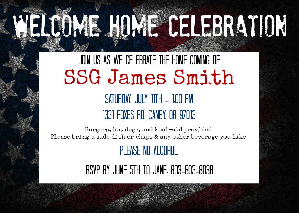 Military Party Invitation Etsy