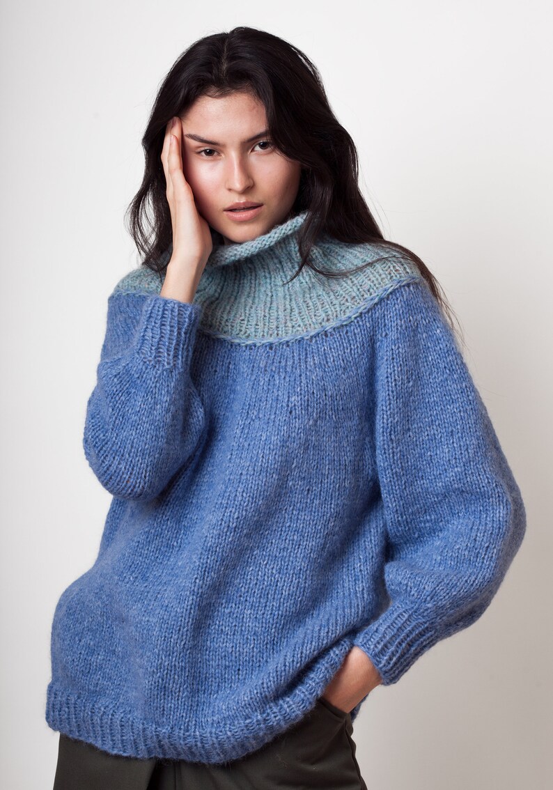 oversized loose knit jumper