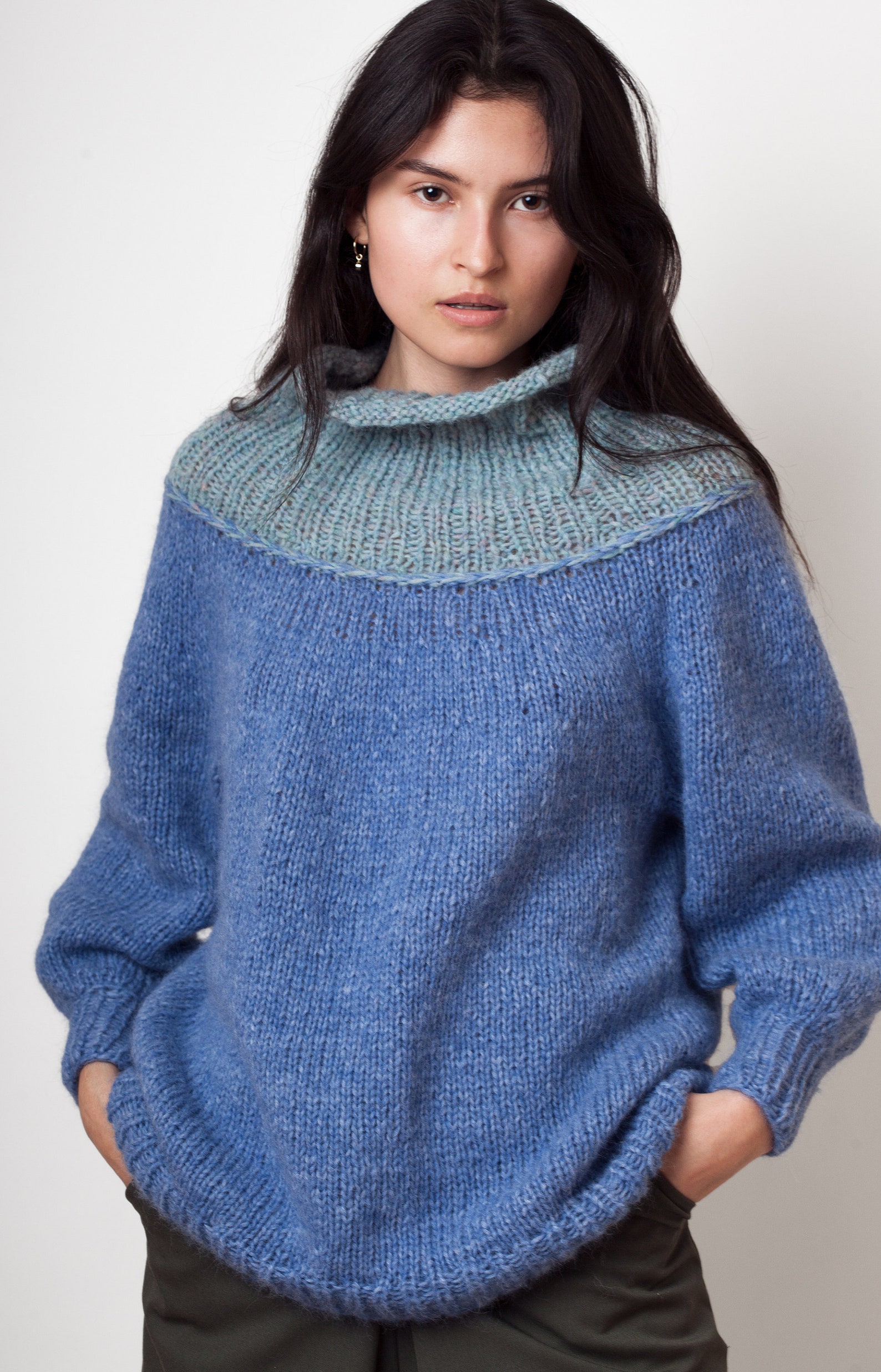 oversized loose knit jumper