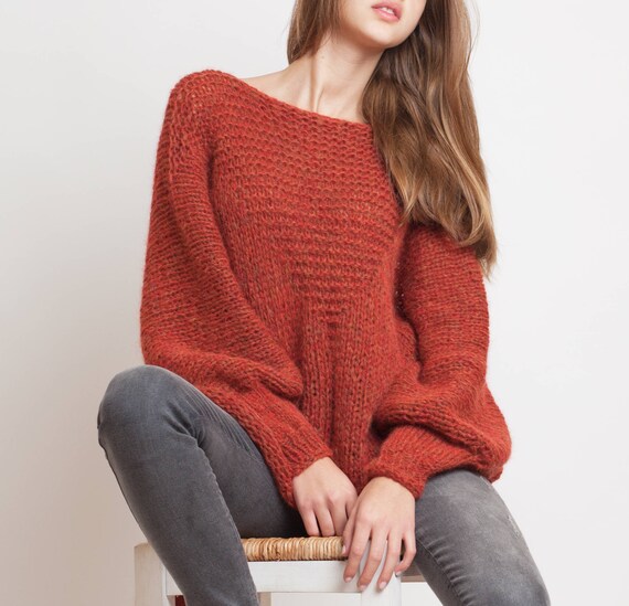 rust sweater