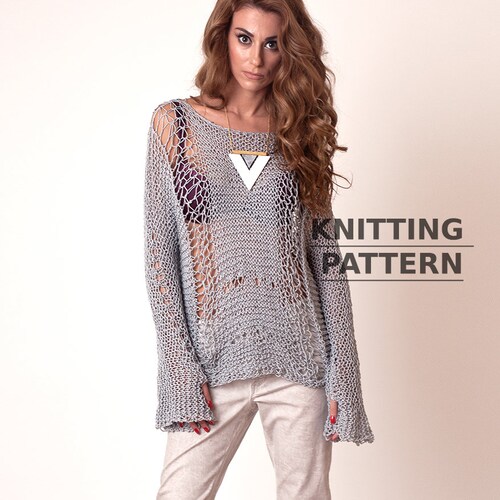 Knitting Pattern of Loose Knit Grunge 