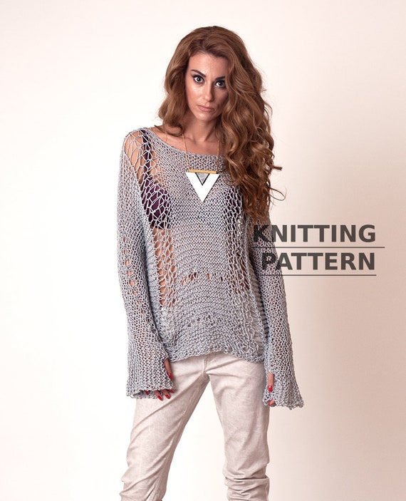 Knitting Pattern of Loose Knit Grunge 
