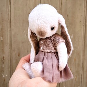 Сollectible Bunny Pearl, Dressed Small Teddy Bunny, Artist Teddy Bunny ...