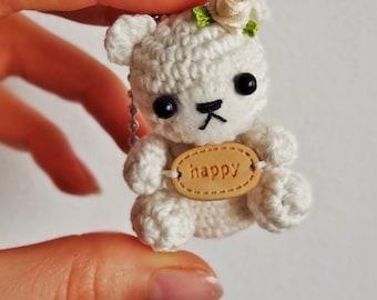 Amigurumi Bear Charm Creamy