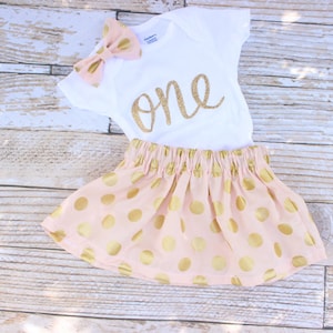 Pink First Birthday Outfit, Girls Birthday, Baby twirl skirt, 1st birthday outfit, toddler birthday, cake smash outfit girl