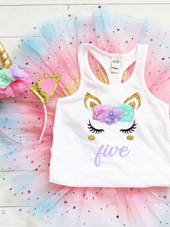 unicorn 5th birthday outfit
