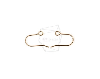 ERG-311-G/10Pcs-Simple Line Hook Ear Wires-French Hook Earrings-Fishhook-Earring Findings/Jewelry Making