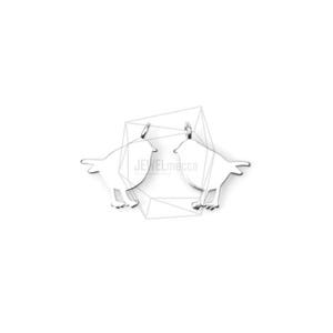 PDT-752-MR/2PCS/Bird Pendant/10mm x 10mm/Matte Rhodium Plated over Brass/Jewelry Making