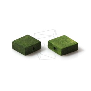 BSC-267-G/5pcs/Square Wooden Beads /10mm x 10mm/wooden Square beads/Jewelry Making
