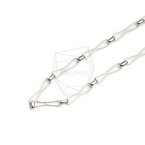 CHN-075-R/1pcs/Chains necklace/41cm/Rhodium Plated Over Brass