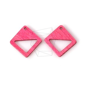 BSC-317-G/4pcs/Square Wooden Beads /17mm x 17mm/wooden Square beads/Jewelry Making