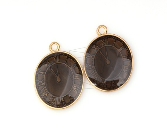 注目ブランド Pdt-180-mg/5pcs-epoxy Circle Clock, Pendant/ 17mm X 17mm アクセサリー