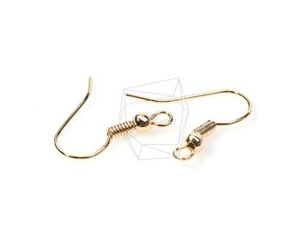 ERG-173-G/10Pcs-Simple Line Hook Ear Wires-French Hook Earrings-Fishhook-Earring Findings/Jewelry Making