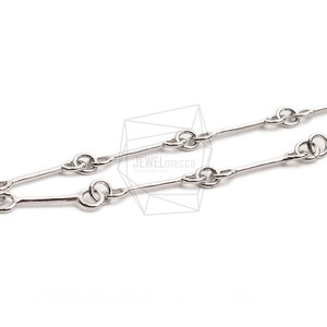 CHN-081-R/1pcs/Chains necklace/41cm/:Rhodium Plated Over Brass