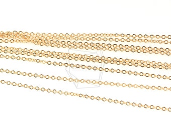 CHN-001-G/10m-235sf, Chain,shiny gold plated,Jewelry making,/ 1.6 x 1.8mm/Gold Plated over brass/Jewelry Making