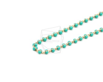 CHN-036-G/95ccm-epoxy chain chain/Gold Plated over brass,epoxy/95ccm/Jewelry Making